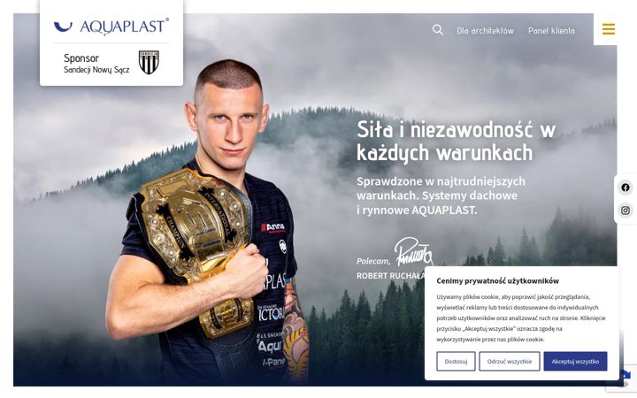 Snímek obrazovky aquaplast.pl