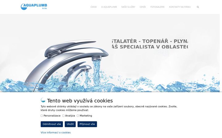Screenshot of aquaplumb.cz