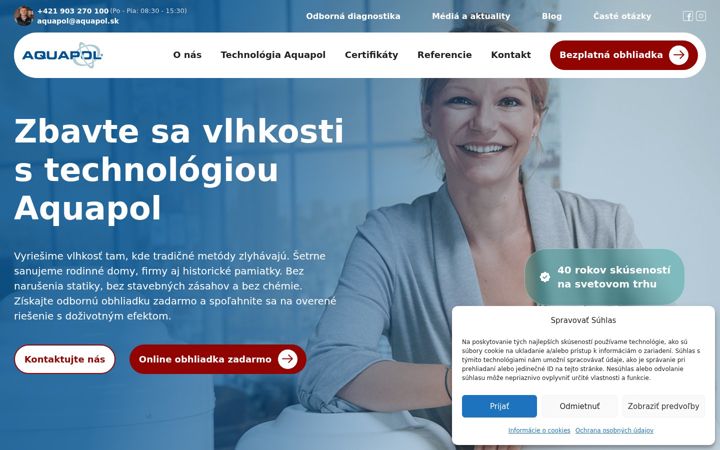 Screenshot of aquapol.sk