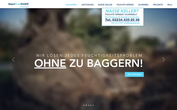 Screenshot of aquapren.de