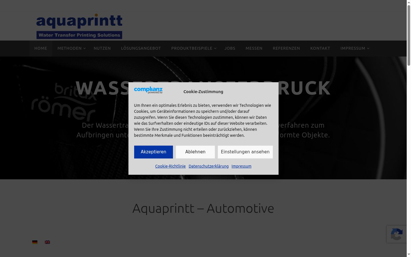 Screenshot tal-banner tal-kunsens muri qabel kwalunkwe interazzjoni