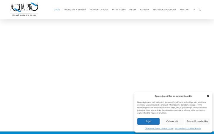 Snímek obrazovky aquapro.sk