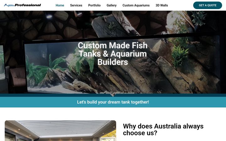 Screenshot of aquaprofessional.com.au