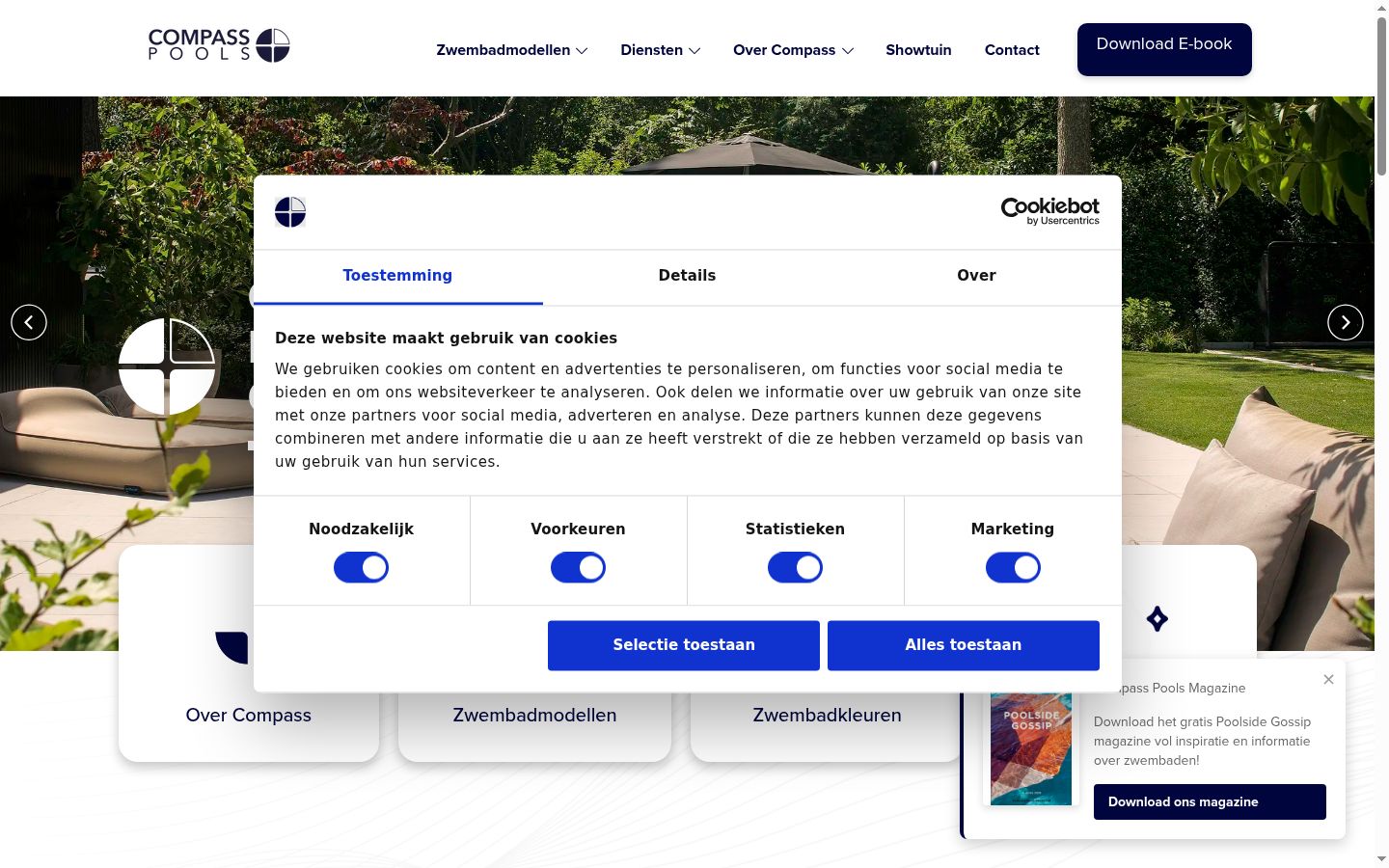 Screenshot tal-banner tal-kunsens muri qabel kwalunkwe interazzjoni