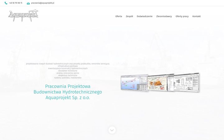 Screenshot of aquaprojekt.pl