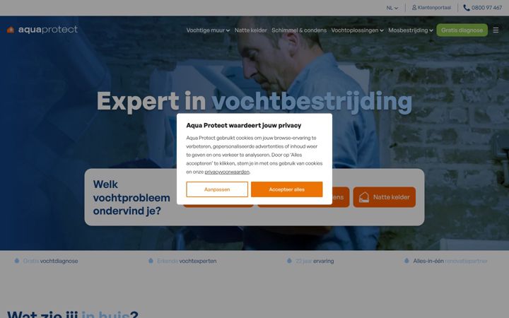 Screenshot of aquaprotect.be