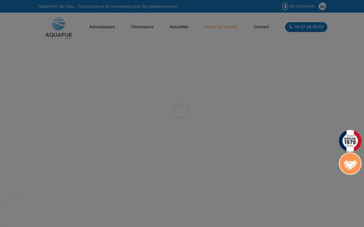 Screenshot of aquapur.fr