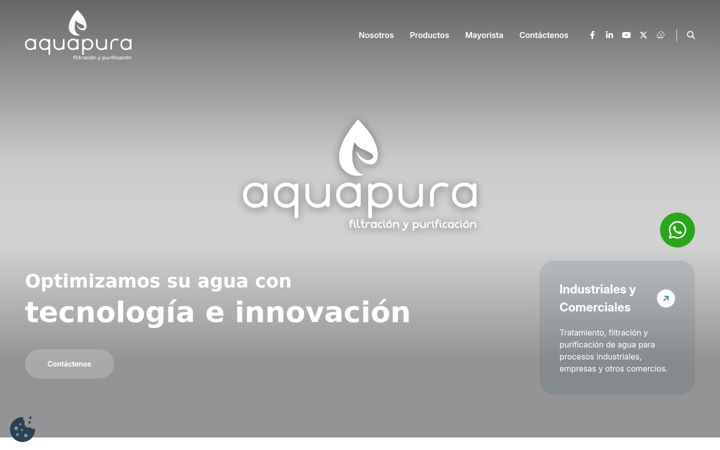Screenshot of aquapura.cr