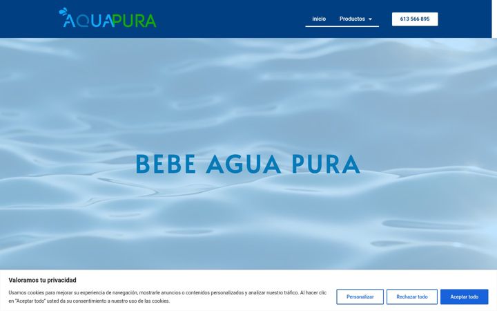 Screenshot of aquapura.es