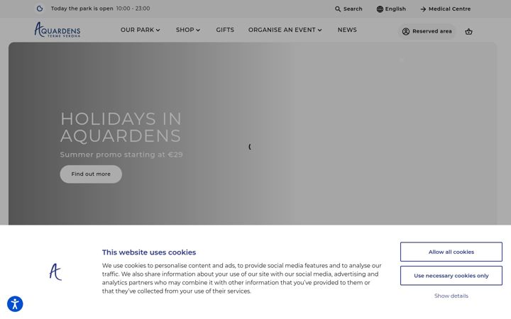 Screenshot of aquardens.it