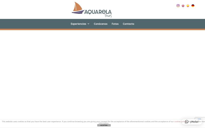 Screenshot van aquarelatours.com