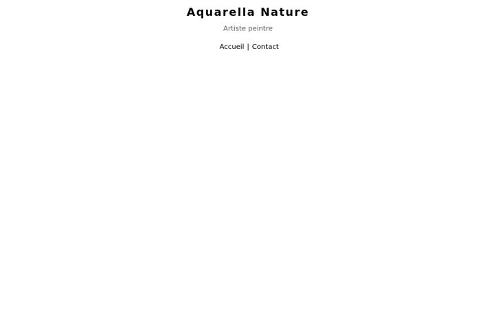 Screenshot of aquarellanature.com