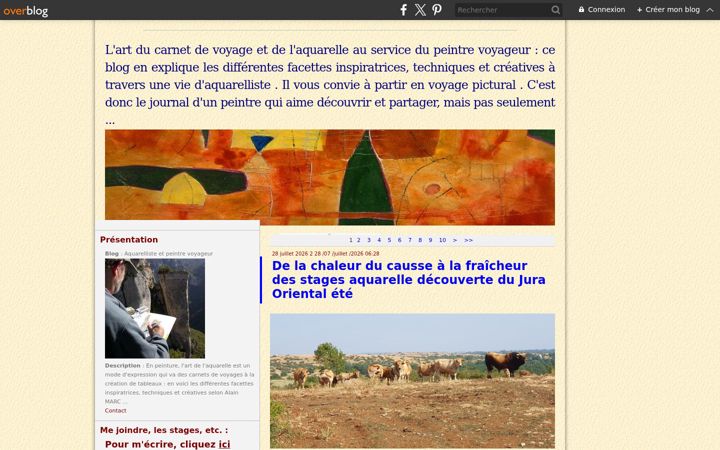 Captură de ecran a aquarelle-en-voyage.com