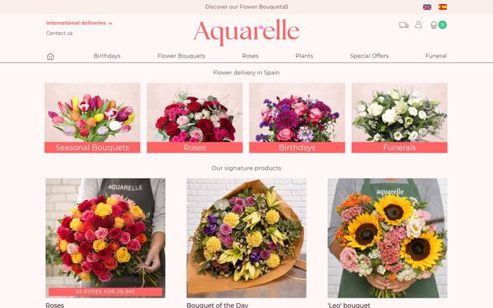 Screenshot of aquarelle.es
