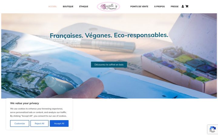 Screenshot van aquarelledeprovence.com