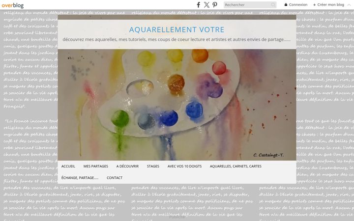 Screenshot of aquarellement-votre.com