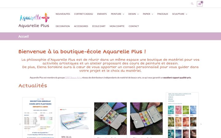 Screenshot of aquarelleplus.fr