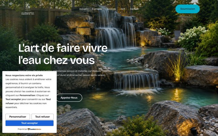 Screenshot of aquareva.com