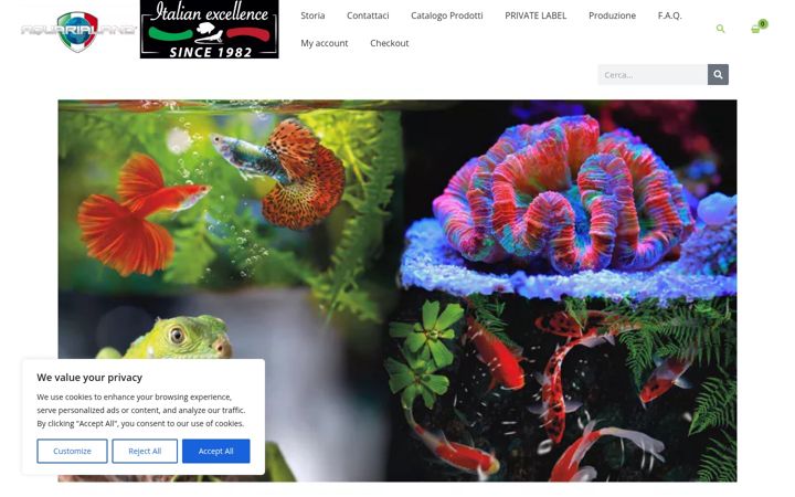Screenshot van aquarialand.com
