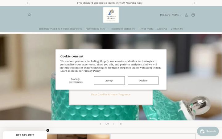 Screenshot ta' aquarian-designs.com.au