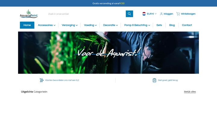 Screenshot of aquariapoint.nl