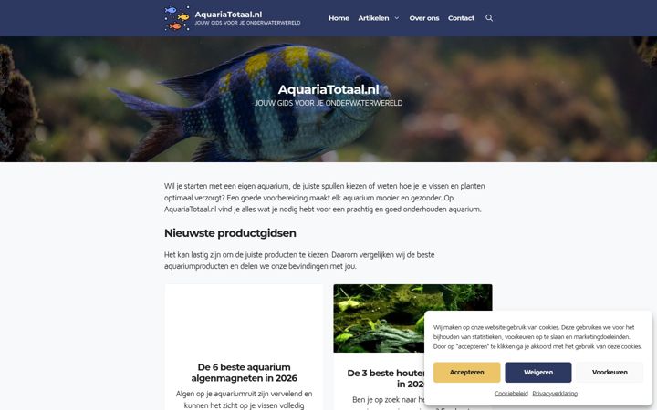 Screenshot of aquariatotaal.nl