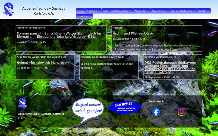 Screenshot von aquarienfreunde-dachau.de
