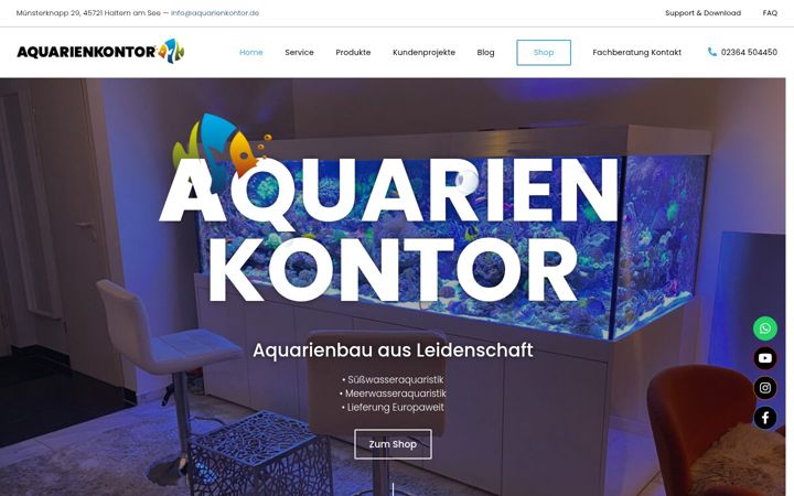Screenshot von aquarienkontor.de