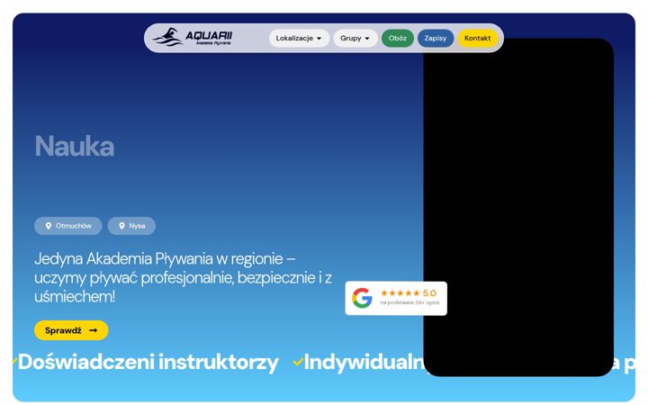 Screenshot of aquarii-akademiaplywania.pl