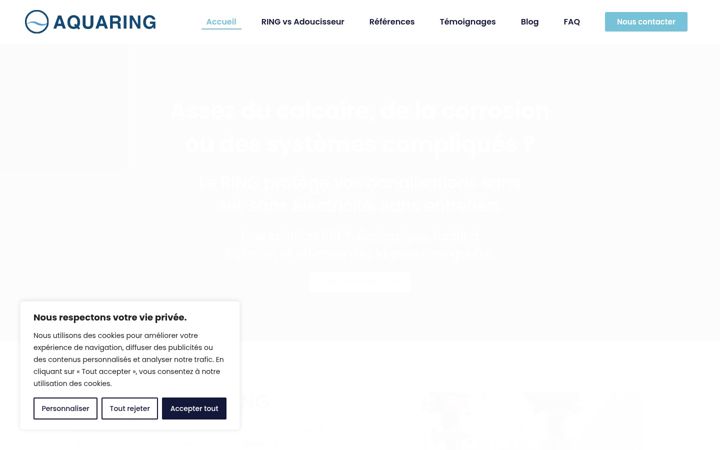 Screenshot von aquaring.fr