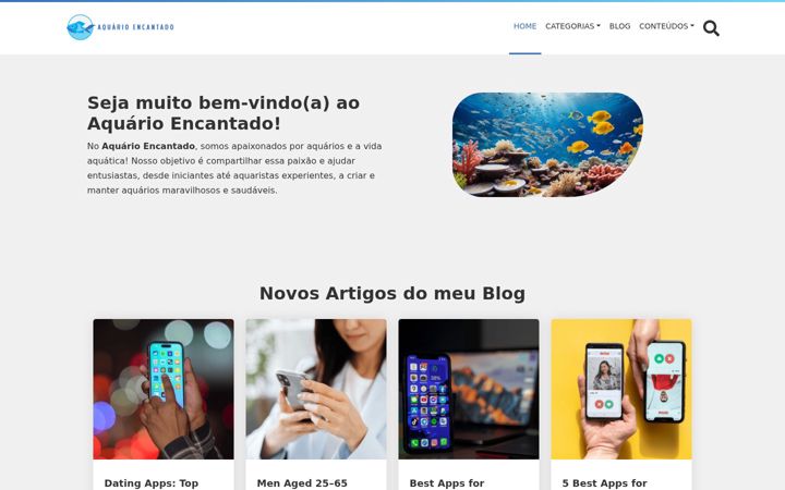 Screenshot of aquarioeencantado.com