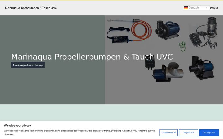 Ekrano kopija aquariolux.com
