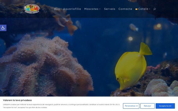 Screenshot of aquarislinyola.com