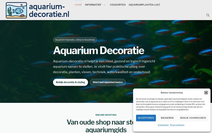 Screenshot of aquarium-decoratie.nl