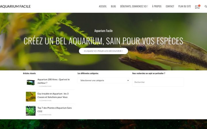 Screenshot of aquarium-facile.com