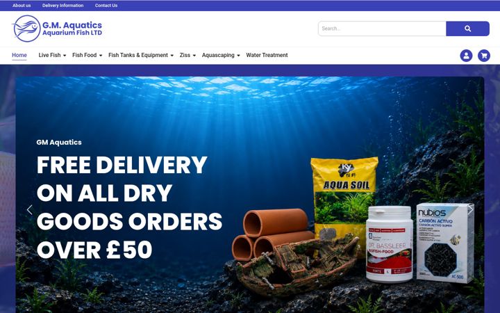 Screenshot of aquarium-fishltd.com
