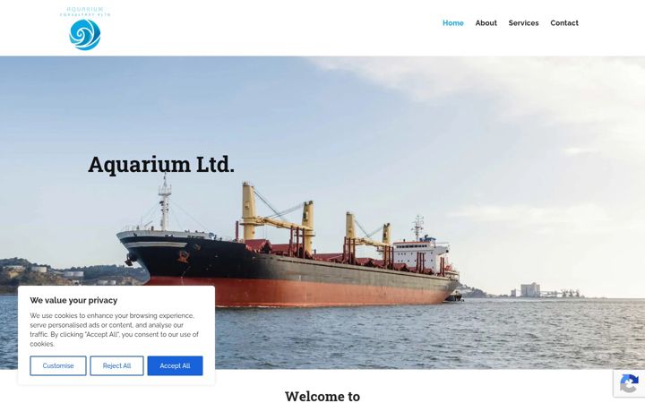 Screenshot di aquarium-ltd.com