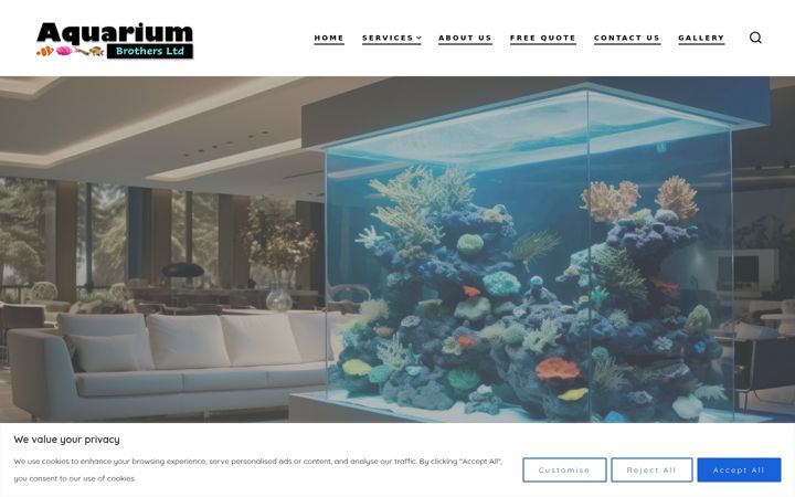 Screenshot of aquariumbrothersltd.co.uk