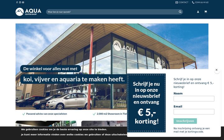 Screenshot of aquariumcenter.nl