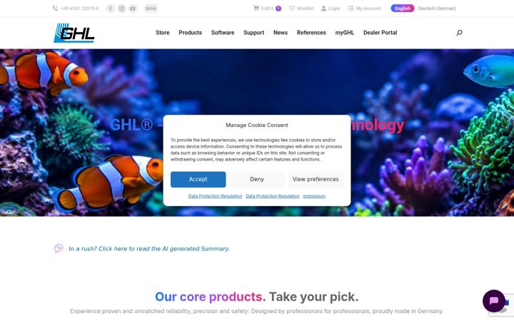 Screenshot of aquariumcomputer.com