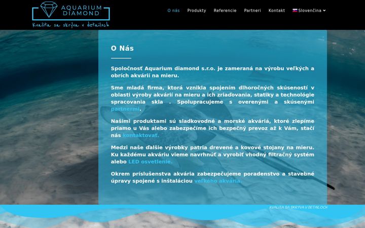 Screenshot di aquariumdiamond.sk