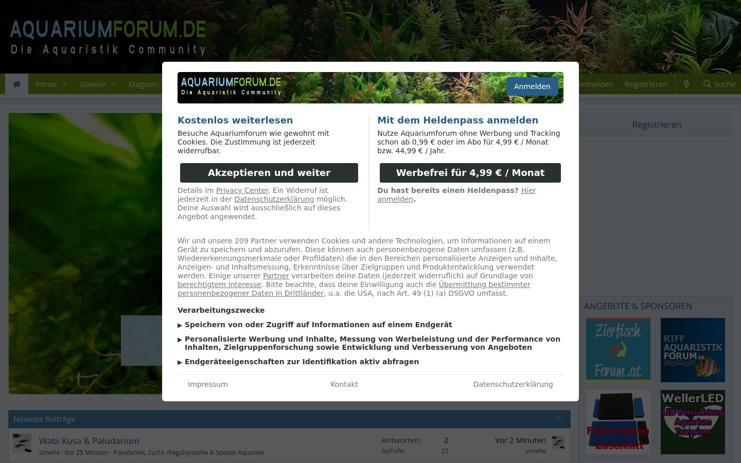 Screenshot tal-banner tal-kunsens muri qabel kwalunkwe interazzjoni