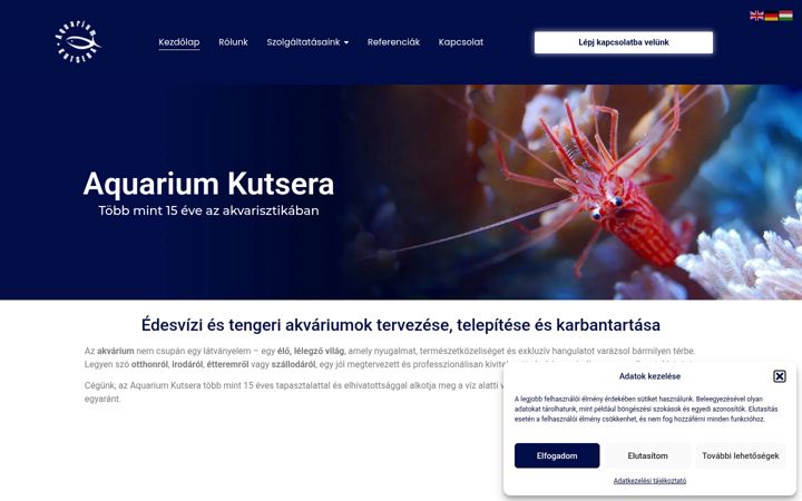 Screenshot di aquariumkutsera.hu