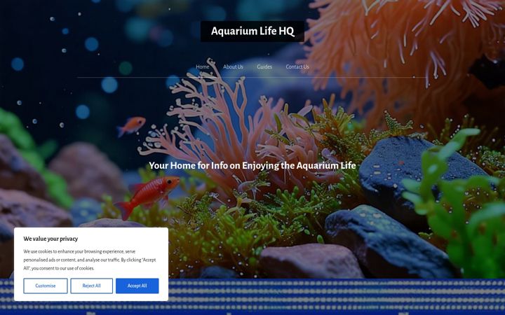 Screenshot of aquariumlifehq.com