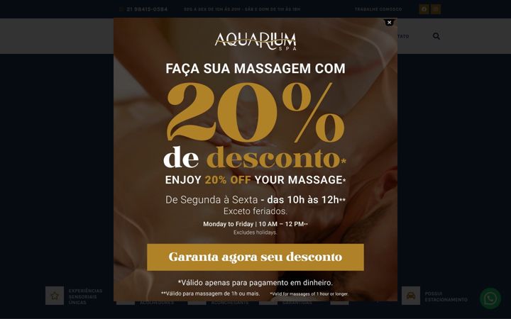 Screenshot ta' aquariumspa.com.br