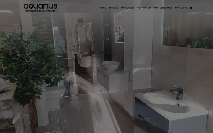 Screenshot ta' aquarius-bathrooms.com