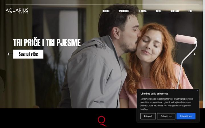 Ekrano kopija aquarius.ba