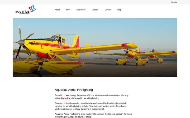 Screenshot of aquariusaff.com