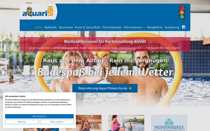 Screenshot of aquariush.de