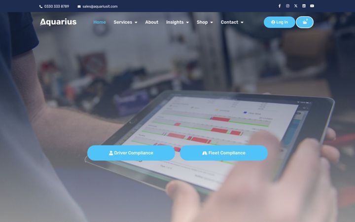 Screenshot ta' aquariusit.com